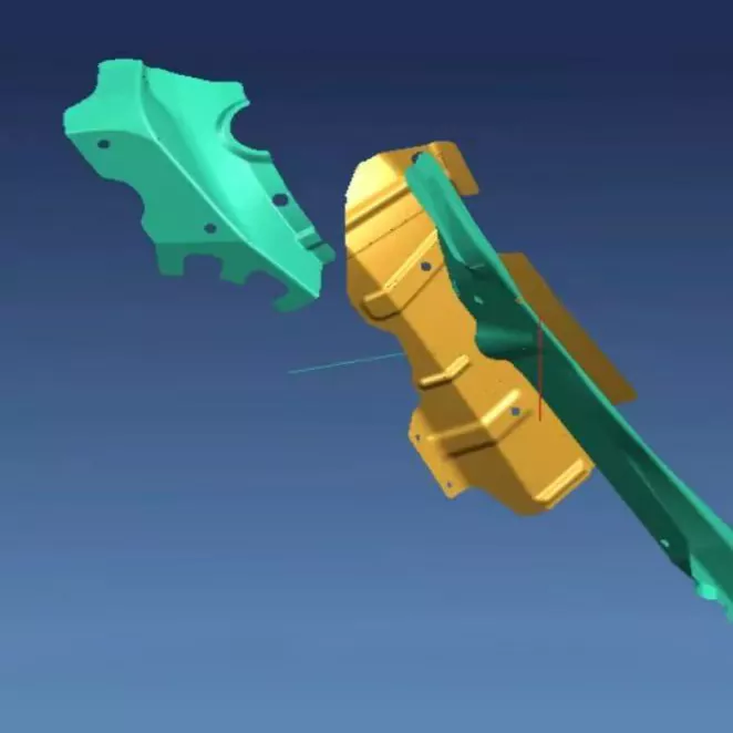 Automotive Liten förstärkningsplåt stämplingsmatris